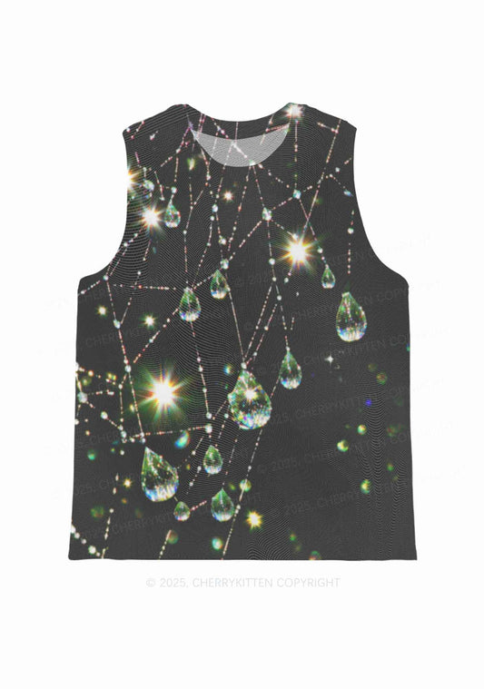 Dew Web Y2K Mesh Muscle Tank Cherrykitten