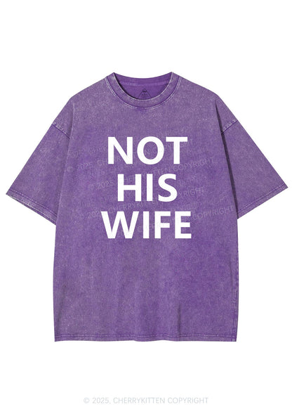 Not His Wife Y2K Shirts Washed Tee Cherrykitten