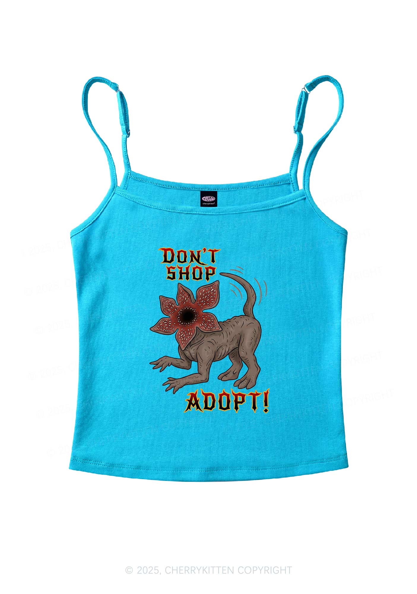 Dont Shop Adopt Y2K Spaghetti Strap Cami Cherrykitten