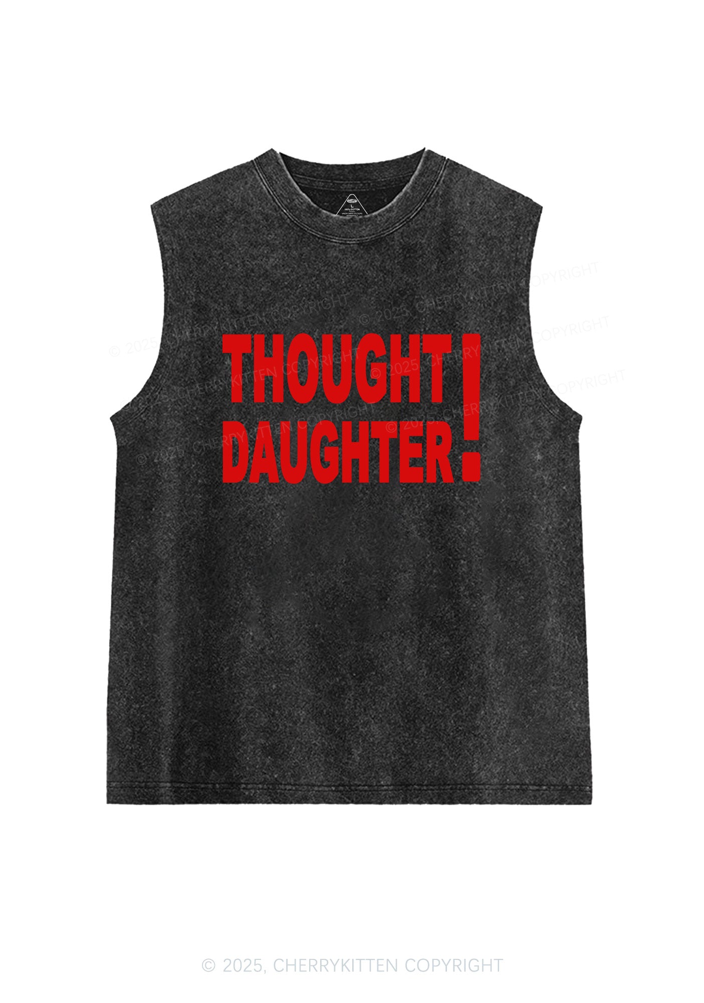 Thought Daughter Y2K Washed Muscle Tank Cherrykitten