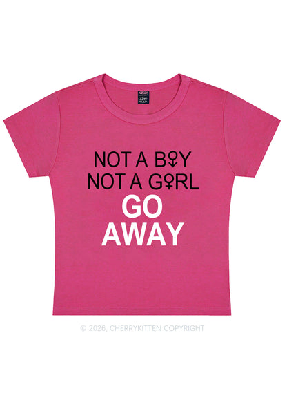 Go Away Pride Y2K Baby Tee Cherrykitten