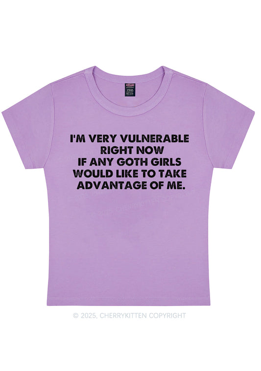 Im Vulnerable Y2K Baby Tee Cherrykitten