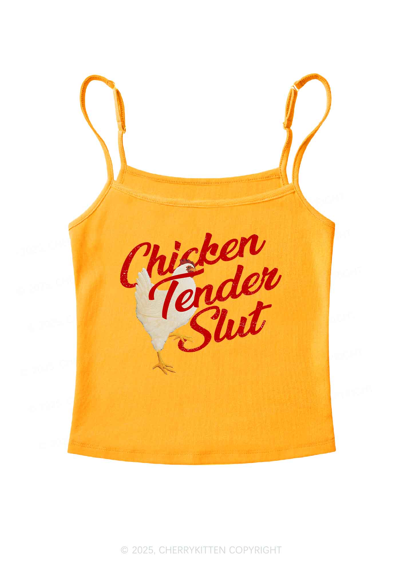 Chicken Tender Slxt Y2K Spaghetti Strap Cami Cherrykitten