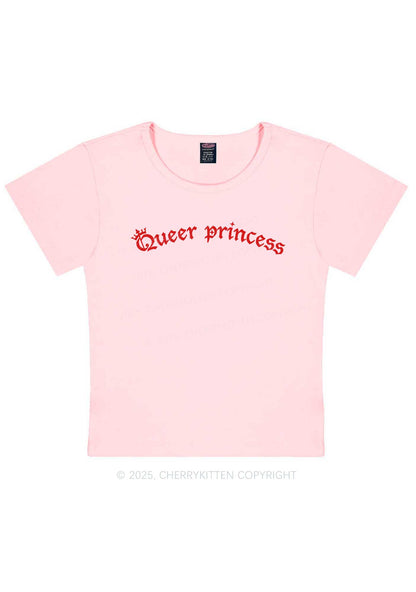 Gothic Queer Princess Pride Y2K Baby Tee Cherrykitten