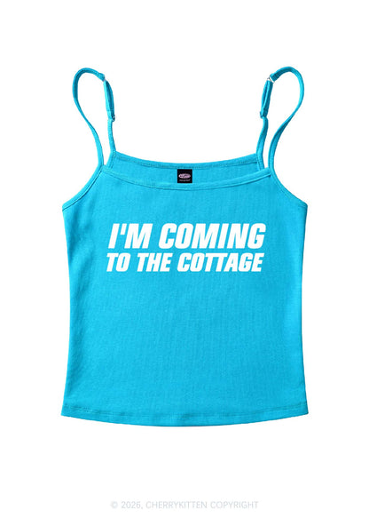 Im Coming To The Cottage HR Y2K Spaghetti Strap Cami Cherrykitten