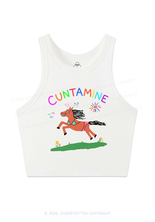 Cxxtamine Pony Y2K Crop Tank Top Cherrykitten
