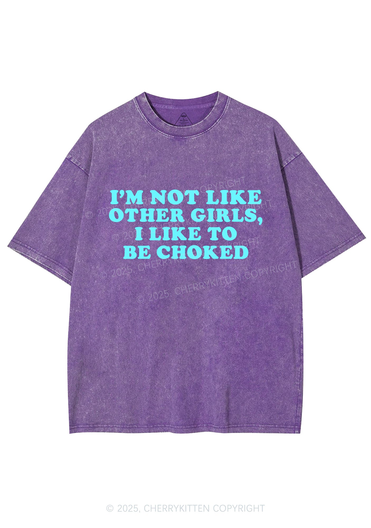I Like To Be Choked Y2K Shirts Washed Tee Cherrykitten