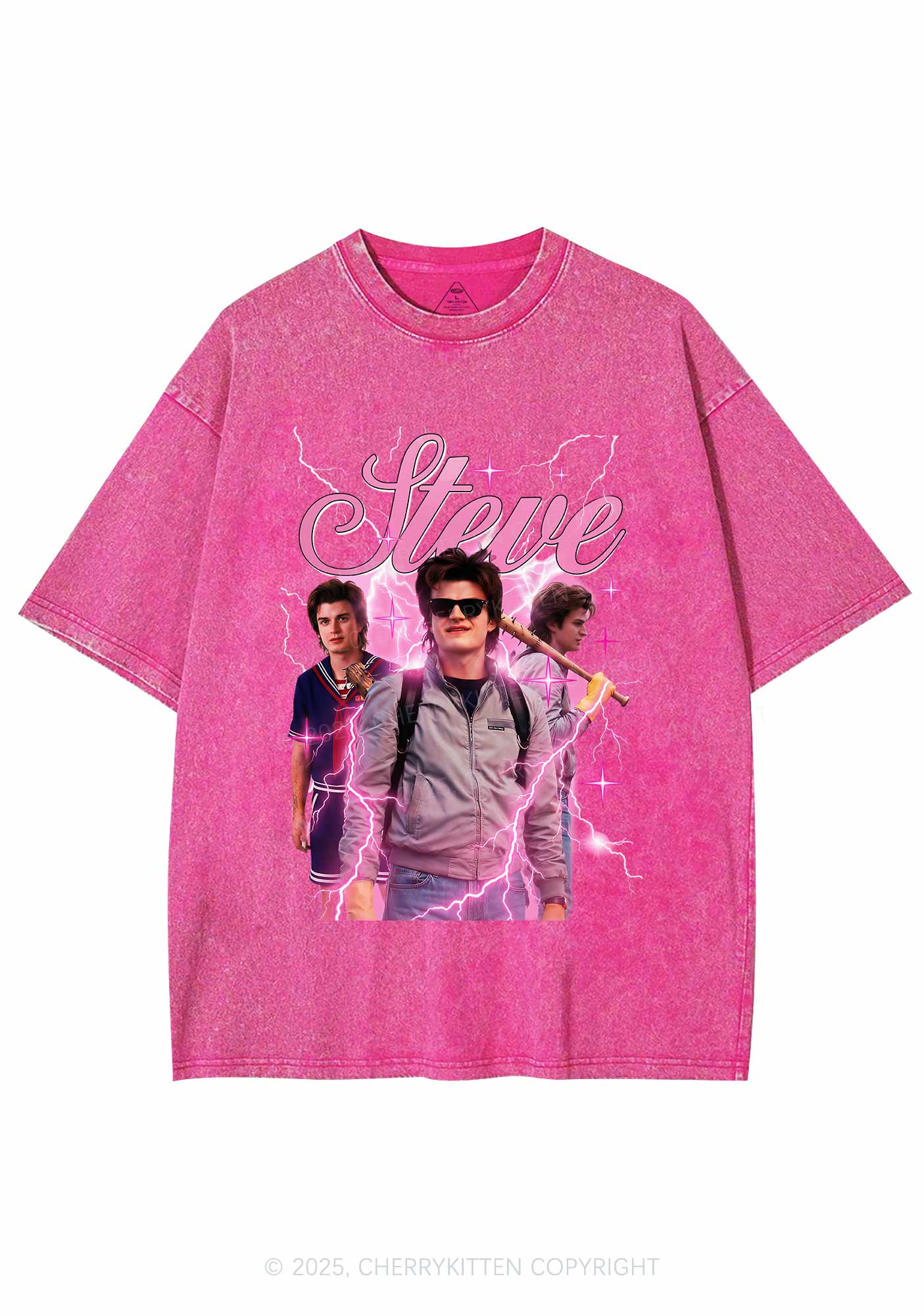 SH Pastel Spark Y2K Shirts Washed Tee Cherrykitten