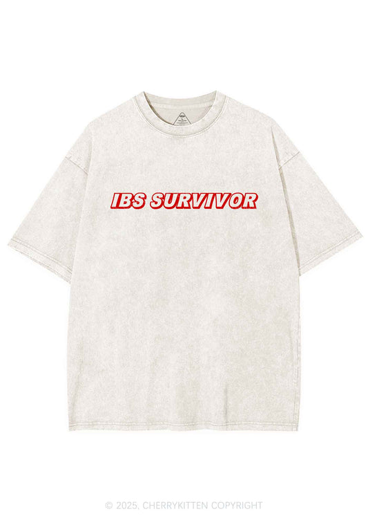 IBS Survivor Y2K Shirts Washed Tee Cherrykitten