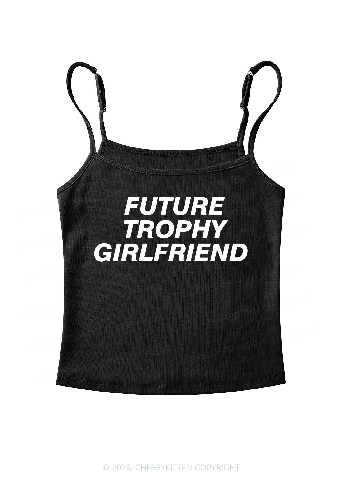 Future Trophy Girlfriend Y2K Spaghetti Strap Cami Cherrykitten