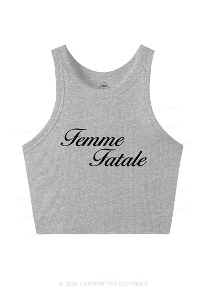 Femme Fatale Pride Y2K Crop Tank Top Cherrykitten