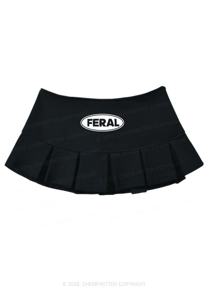 Feral Y2K Mini Pleated Skirts Cherrykitten