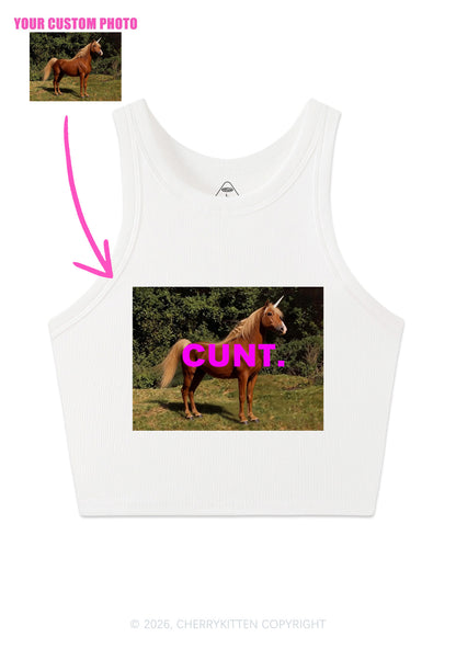 Custom Photo Cxxt Y2K Crop Tank Top Cherrykitten