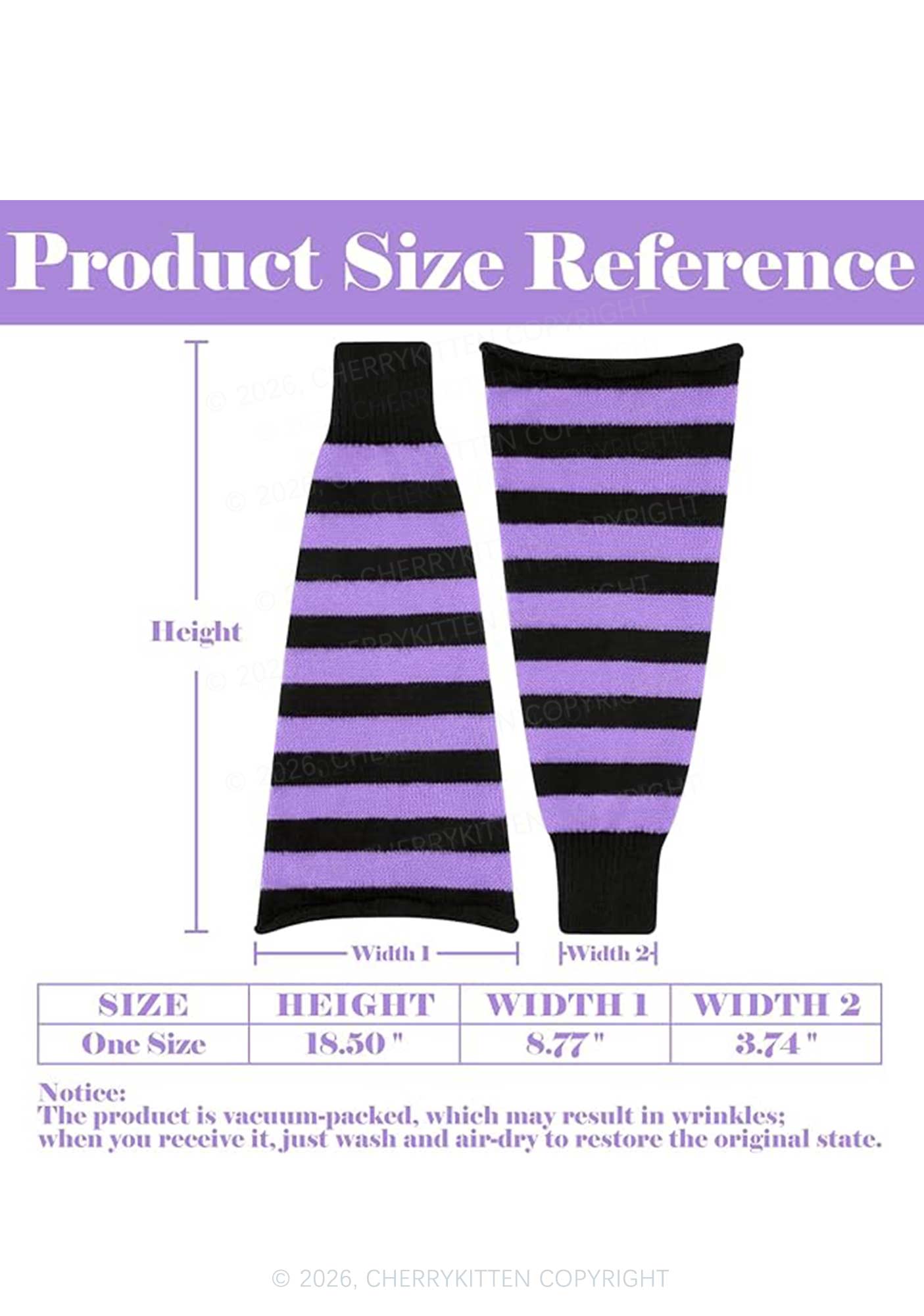 Stripes Knited Y2K Leg Warmers Cherrykitten