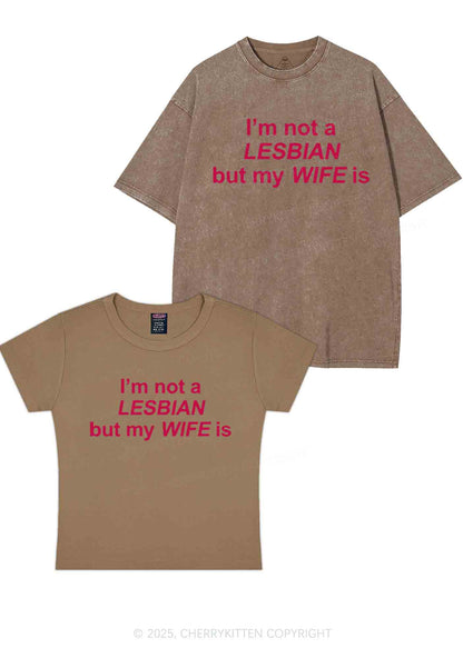 My Wife Is Lesbian Y2K Valentine's Day Couple Shirt Cherrykitten