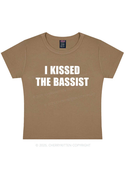 I Kissed The Bassist Y2K Baby Tee Cherrykitten