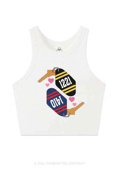 Retro Key Tag HR Y2K Crop Tank Top Cherrykitten