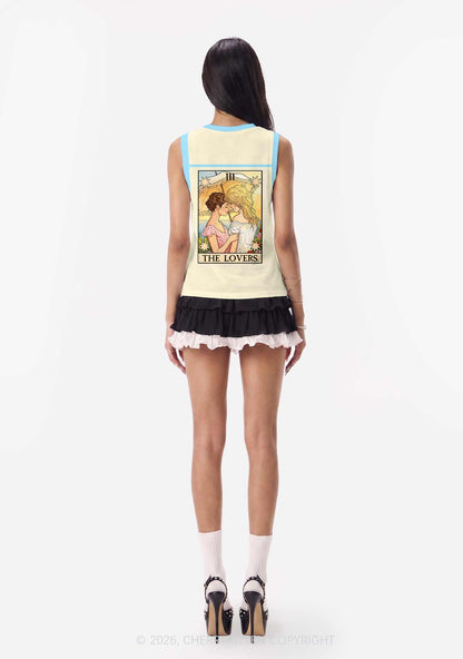 Vintage Beach Lesbian Lovers Pride Y2K Sport Jersey Tank Cherrykitten