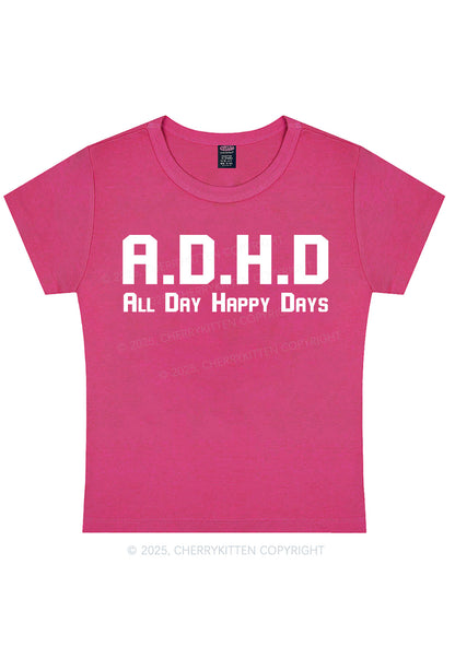 All Day Happy Days Y2K Baby Tee Cherrykitten