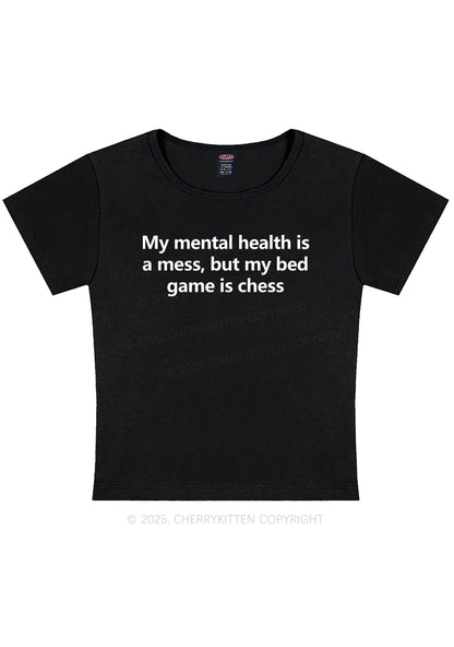 My Mental Health Is Mess Y2K Baby Tee Cherrykitten