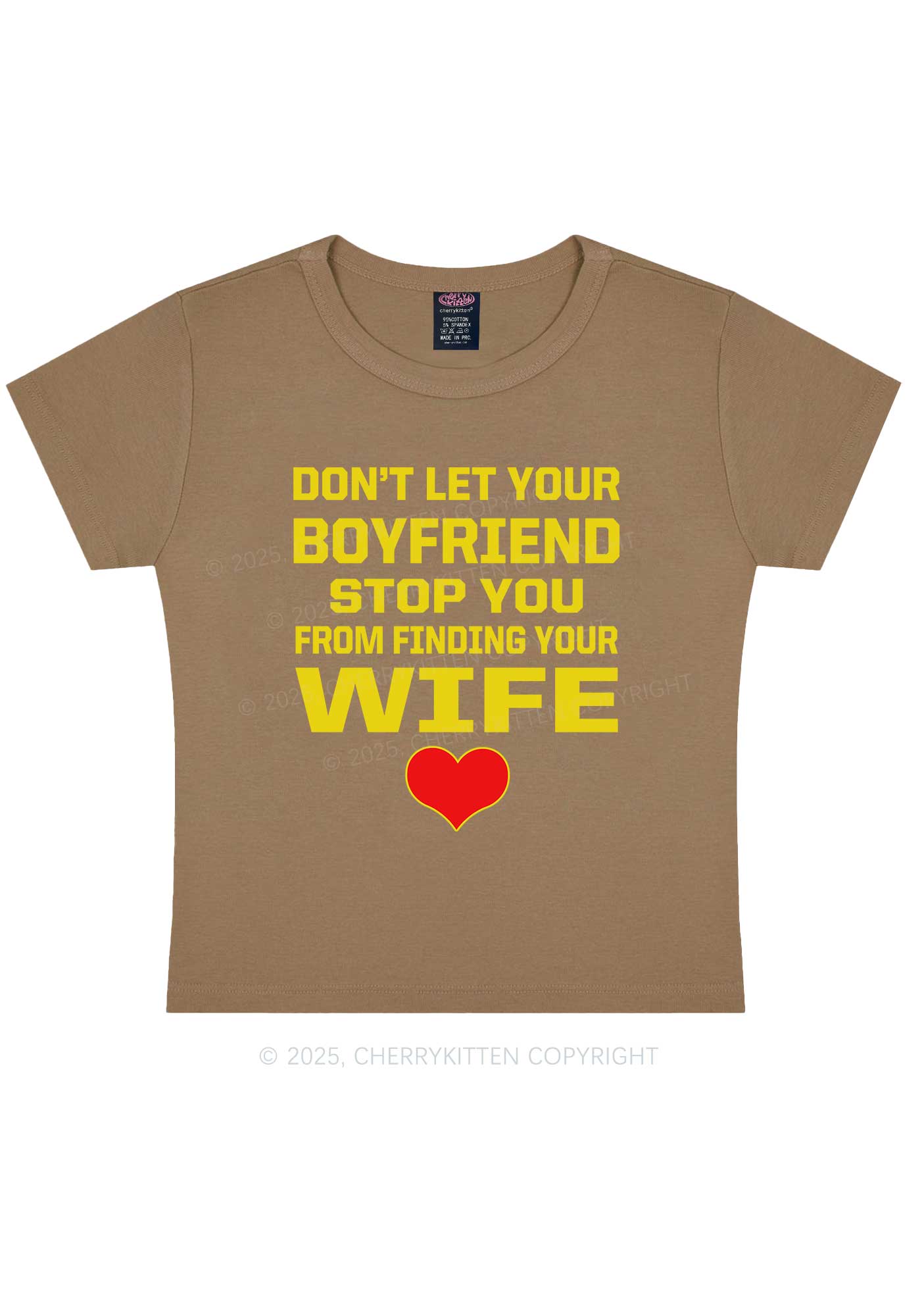 Boyfriend Wife Pride Y2K Baby Tee Cherrykitten
