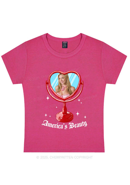 Custom Mirror Beauty Y2K Baby Tee Cherrykitten