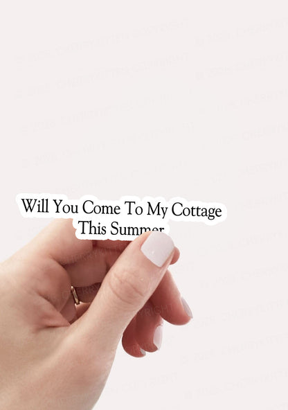 Will You Come To My Cottage HR 1pc Y2K Sticker Cherrykitten