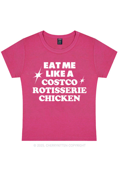 Eat Me Like Chicken Y2K Baby Tee Cherrykitten