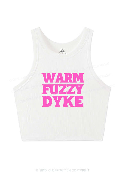 Warm Fuzzy Dyke Y2K Crop Tank Top Cherrykitten
