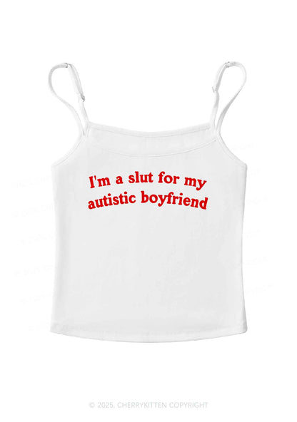 Slxt For My Autistic BF Y2K Spaghetti Strap Cami Cherrykitten