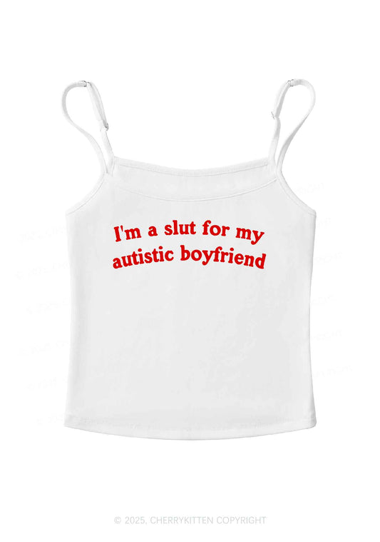 Slxt For My Autistic BF Y2K Spaghetti Strap Cami Cherrykitten