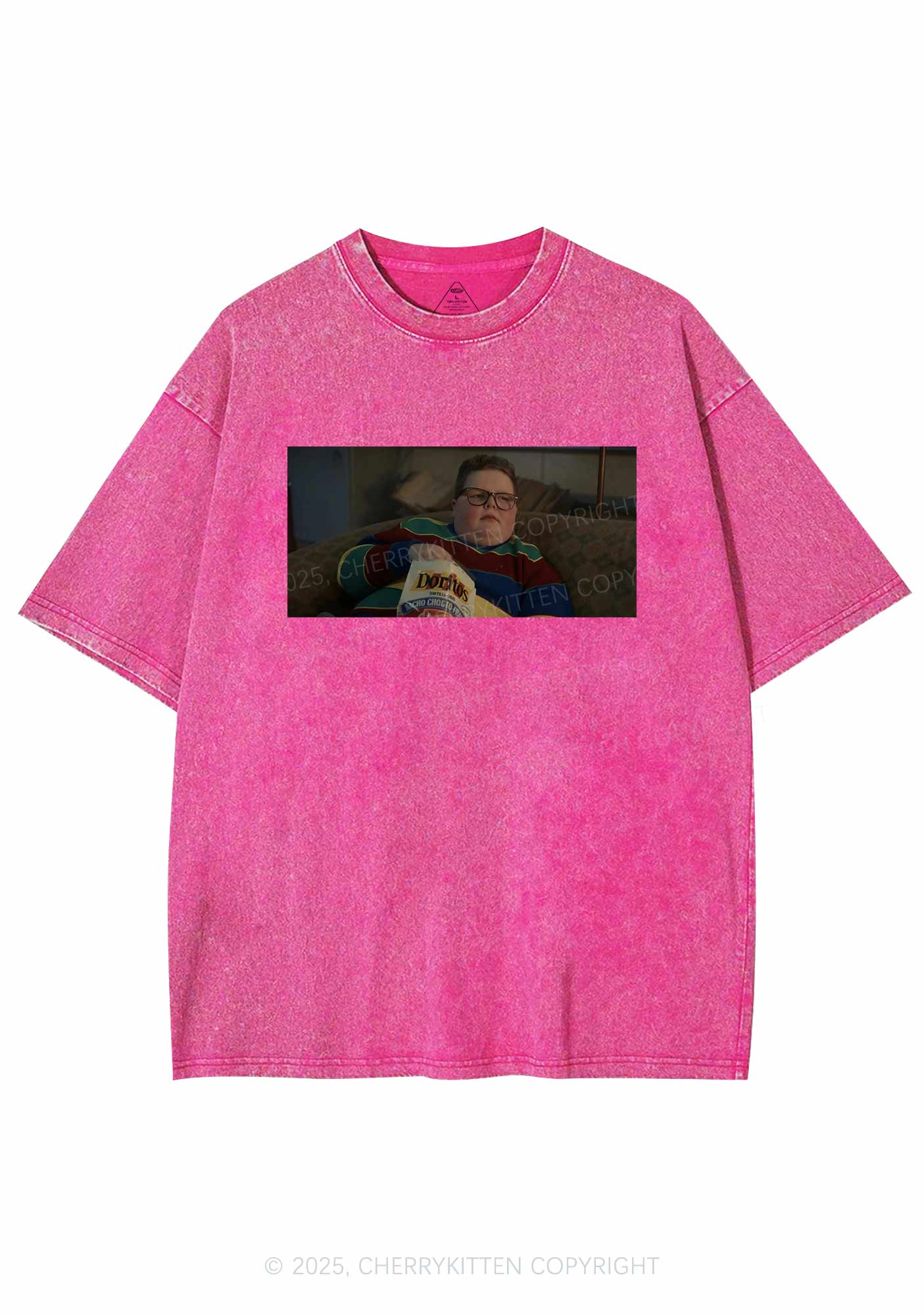 Snack Break Y2K Shirts Washed Tee Cherrykitten