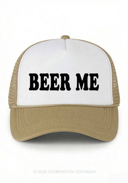 Beer Me Y2K Colorblock Trucker Hat Cherrykitten