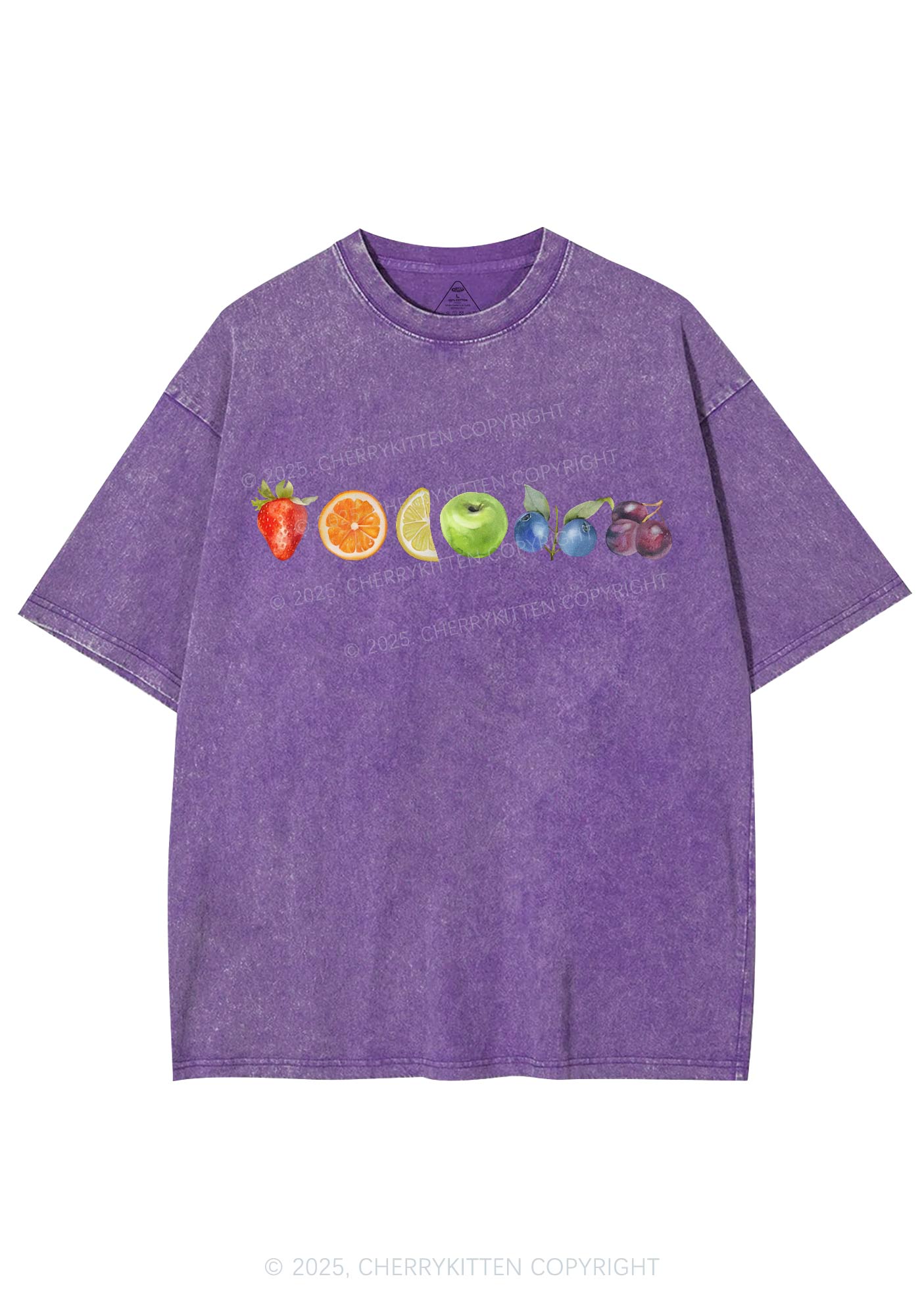 Six Fruity Y2K Shirts Washed Tee Cherrykitten