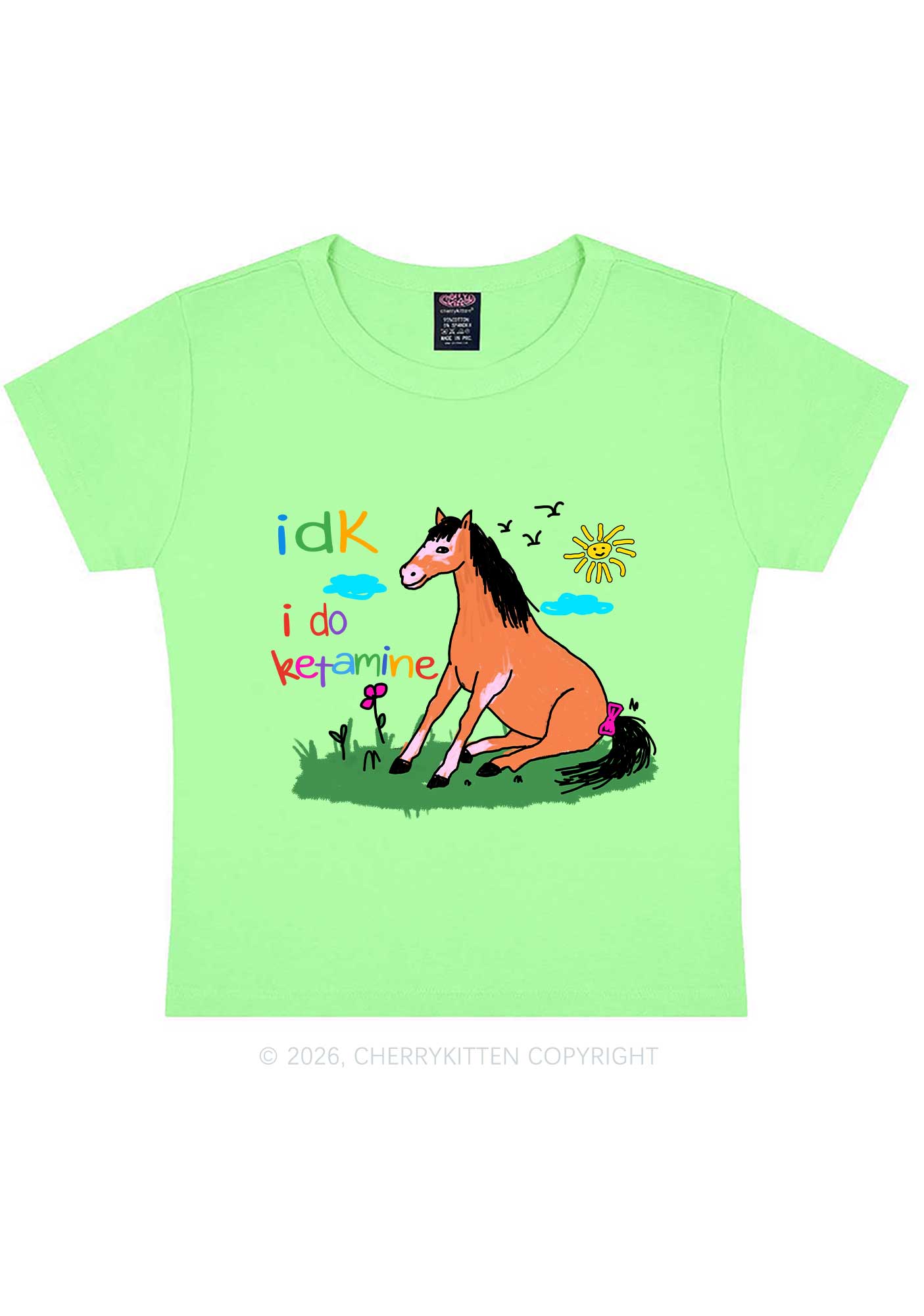 I Do kxxamine Y2K Baby Tee Cherrykitten