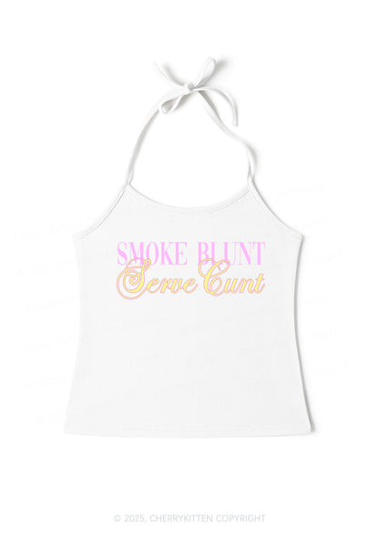 Smoke Blunt Y2K Halter Neck Cami Cherrykitten