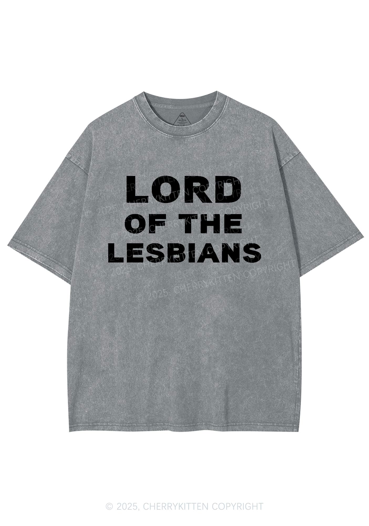 Lord Of The Lesbians Y2K Shirts Washed Tee Cherrykitten
