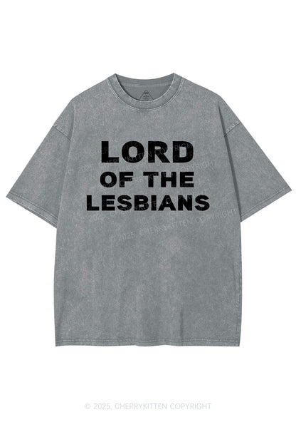 Lord Of The Lesbians Y2K Shirts Washed Tee Cherrykitten