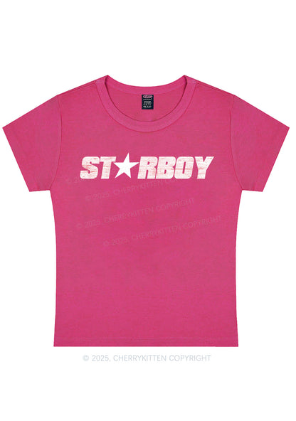 Red Starboy Y2K Baby Tee Cherrykitten