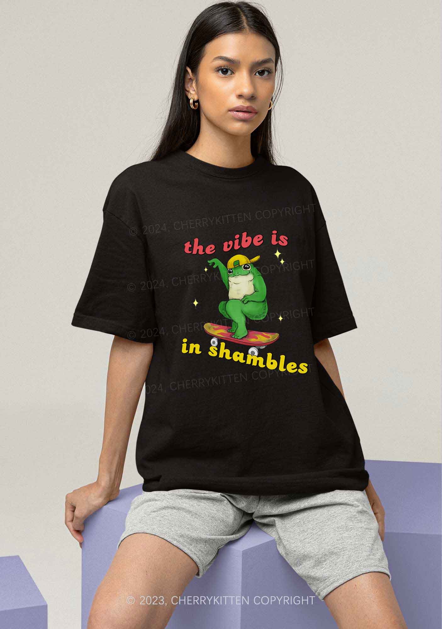Shambles Vibe Y2K Chunky Shirt Cherrykitten