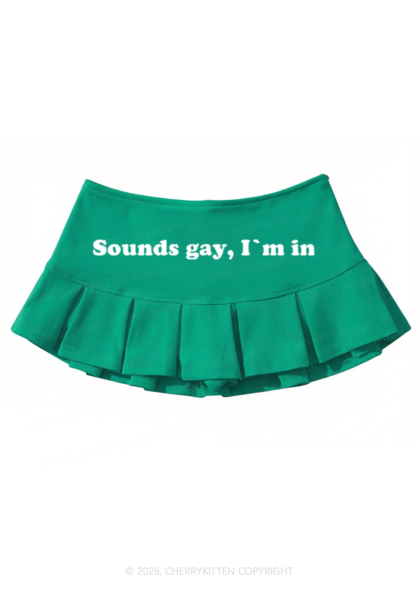 Sounds Gay Pride Y2K Mini Pleated Skirts Cherrykitten