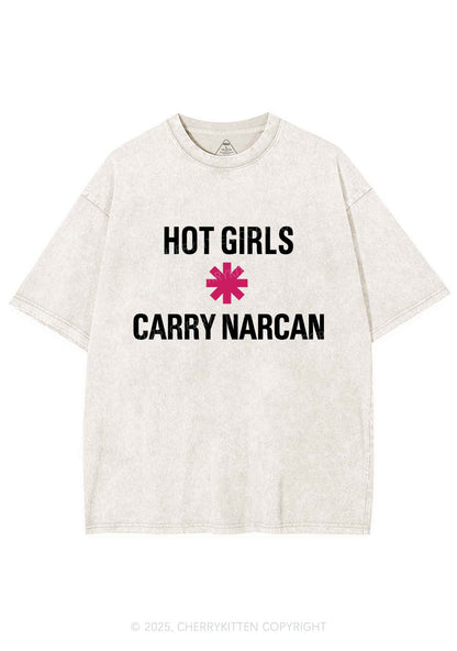 Hot Girls Carry Nxrcan Y2K Shirts Washed Tee Cherrykitten