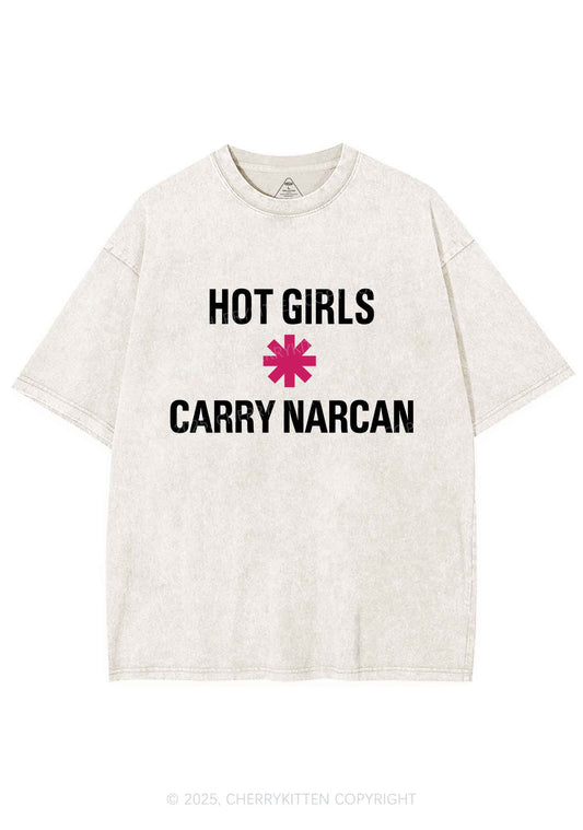 Hot Girls Carry Nxrcan Y2K Shirts Washed Tee Cherrykitten