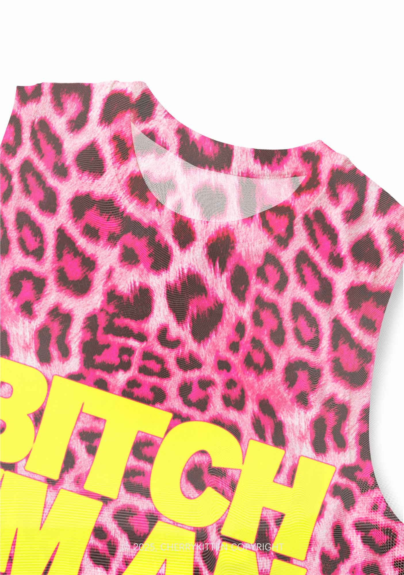 Bxtch I'm A Custom Zodiac Y2K Mesh Muscle Tank Cherrykitten