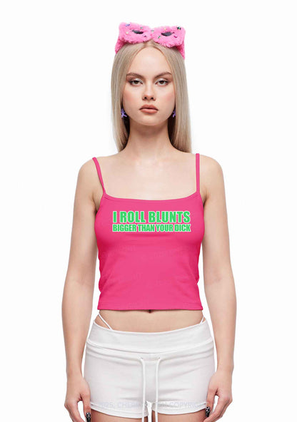 I Roll Blunts Y2K Spaghetti Strap Cami Cherrykitten