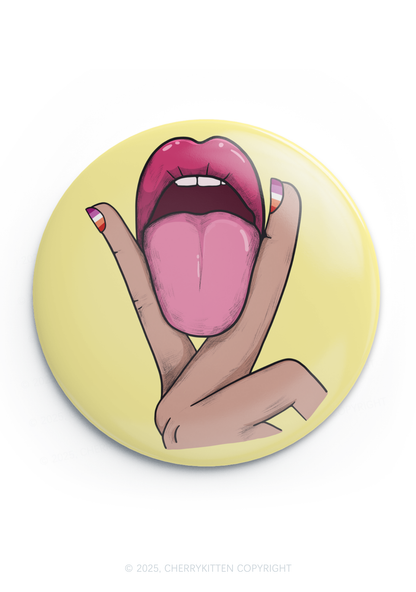 Lesbian Kissing Pride 1Pc Y2K Pin Badge Cherrykitten