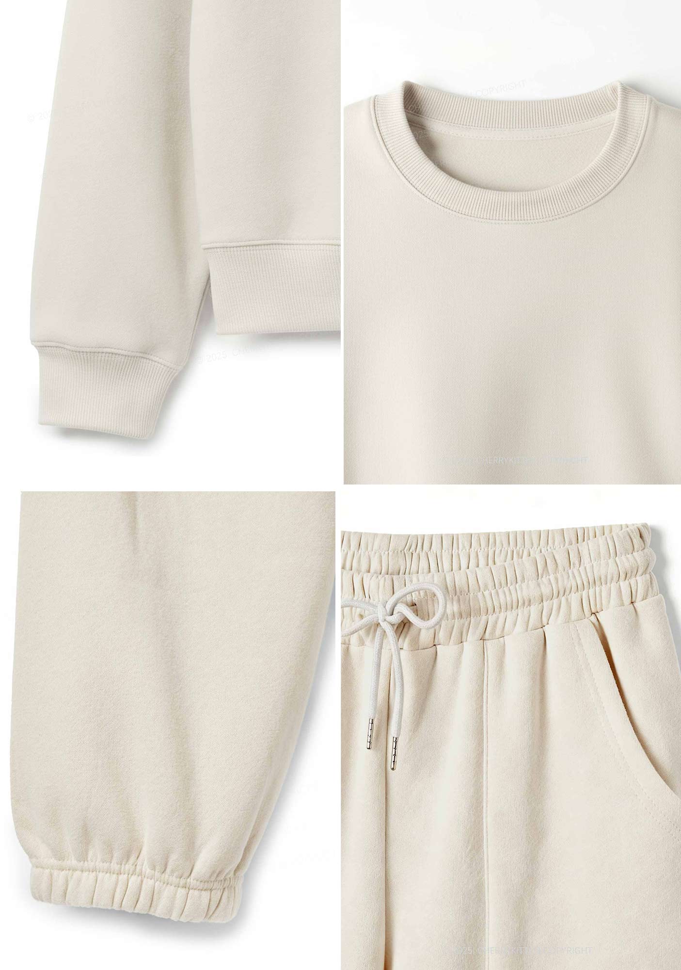 Txtties Nonbinary Too Y2K Fleece Sweatshirts Set Cherrykitten