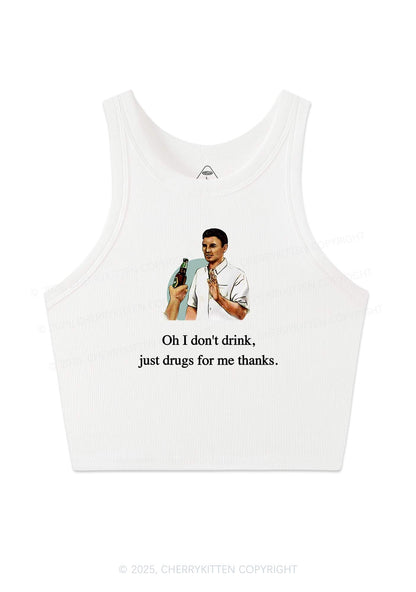Oh I Dont Drink Y2K Crop Tank Top Cherrykitten