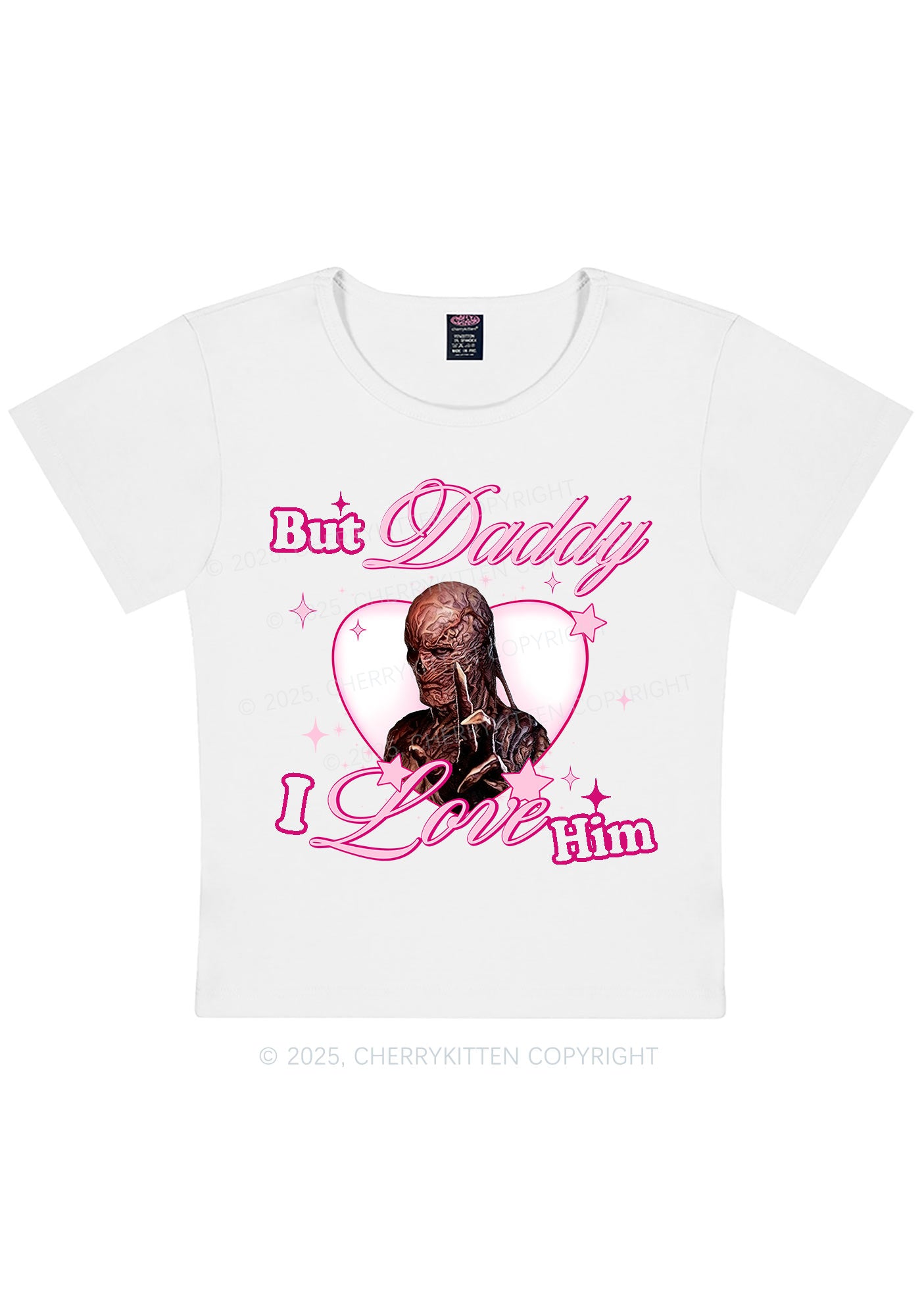 Daddy I Love VN Y2K Baby Tee Cherrykitten