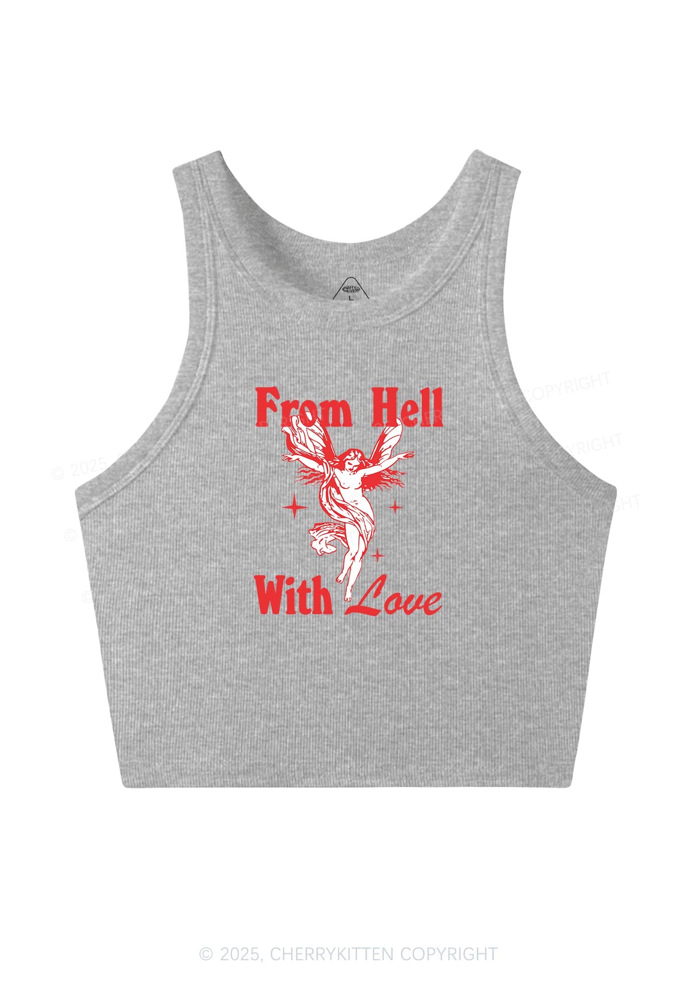 From Hall With Love Y2K Crop Tank Top Cherrykitten